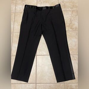 Wilke Rodriguez Mens Black Modern Fit WoolBlend Dress Pants 46-40
